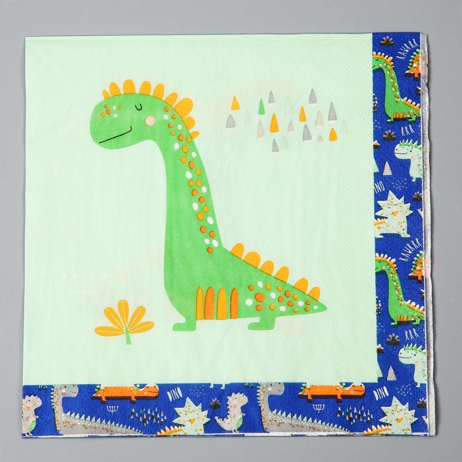 Салфетки Страна карнавалия бумажные «Динозавр» в наборе 20 шт. - фото 2