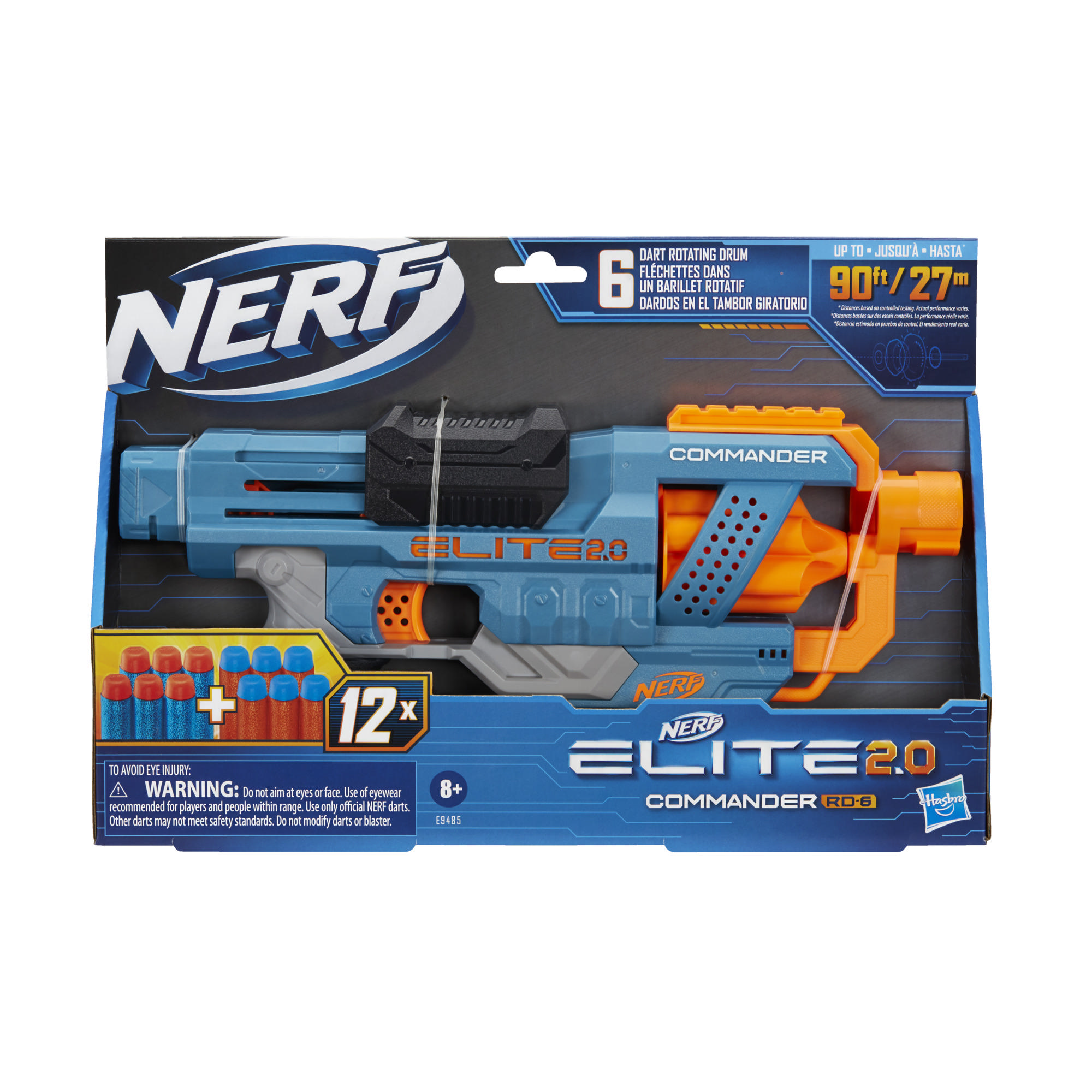 Бластер Nerf Elite 2.0 Commander RD-6 E9485 - фото 1