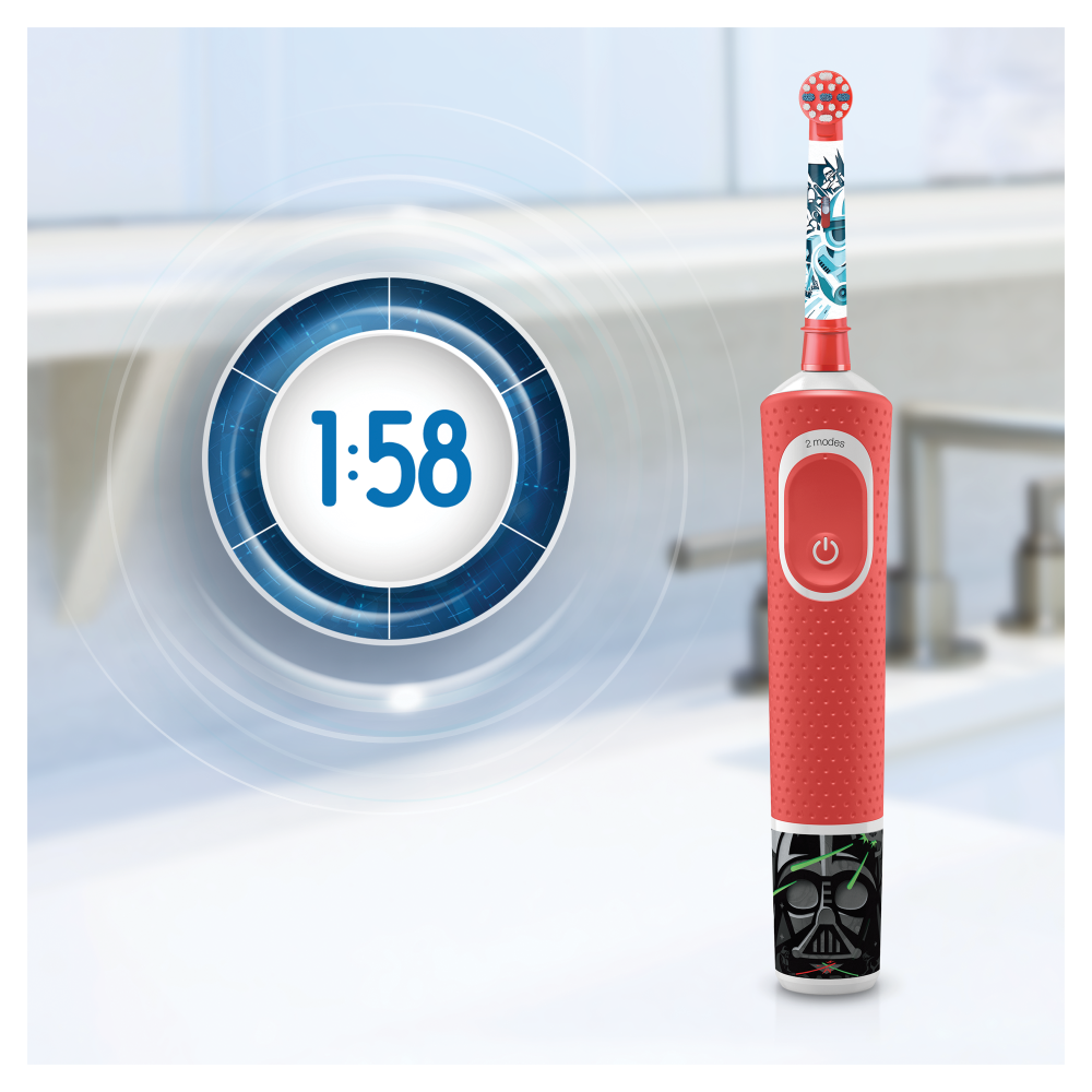 Электрическая зубная щетка ORAL-B Vitality Kids StarWars D100.433.2K - фото 5