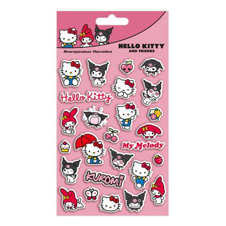 Наклейки PrioritY Объемные многоразовые Hello Kitty Куроми