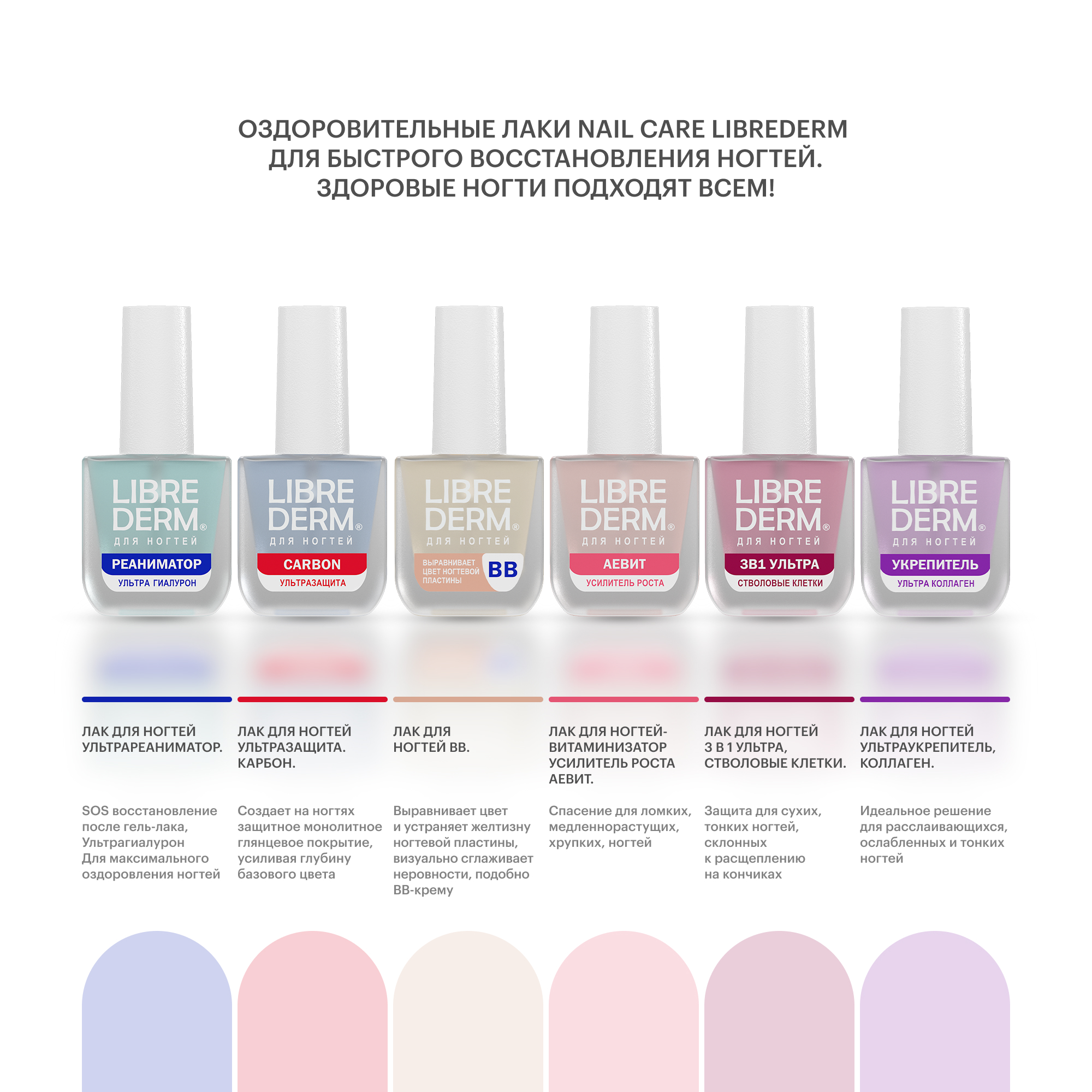 Лак Librederm Nail care Усилитель роста Аевит 10 мл - фото 8