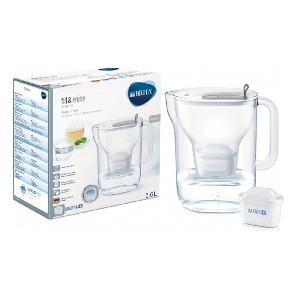 Фильтр-кувшин для воды BRITA Style XL MX+ LED Серый 3.6 - фото 2