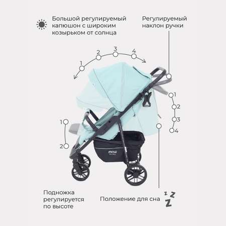 Коляска прогулочная MOWbaby Ride Mint