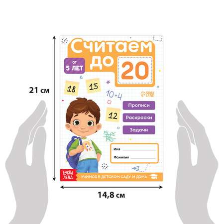 Книга Буква-ленд «Считаю до 20» ФГОС ДО 48 стр.