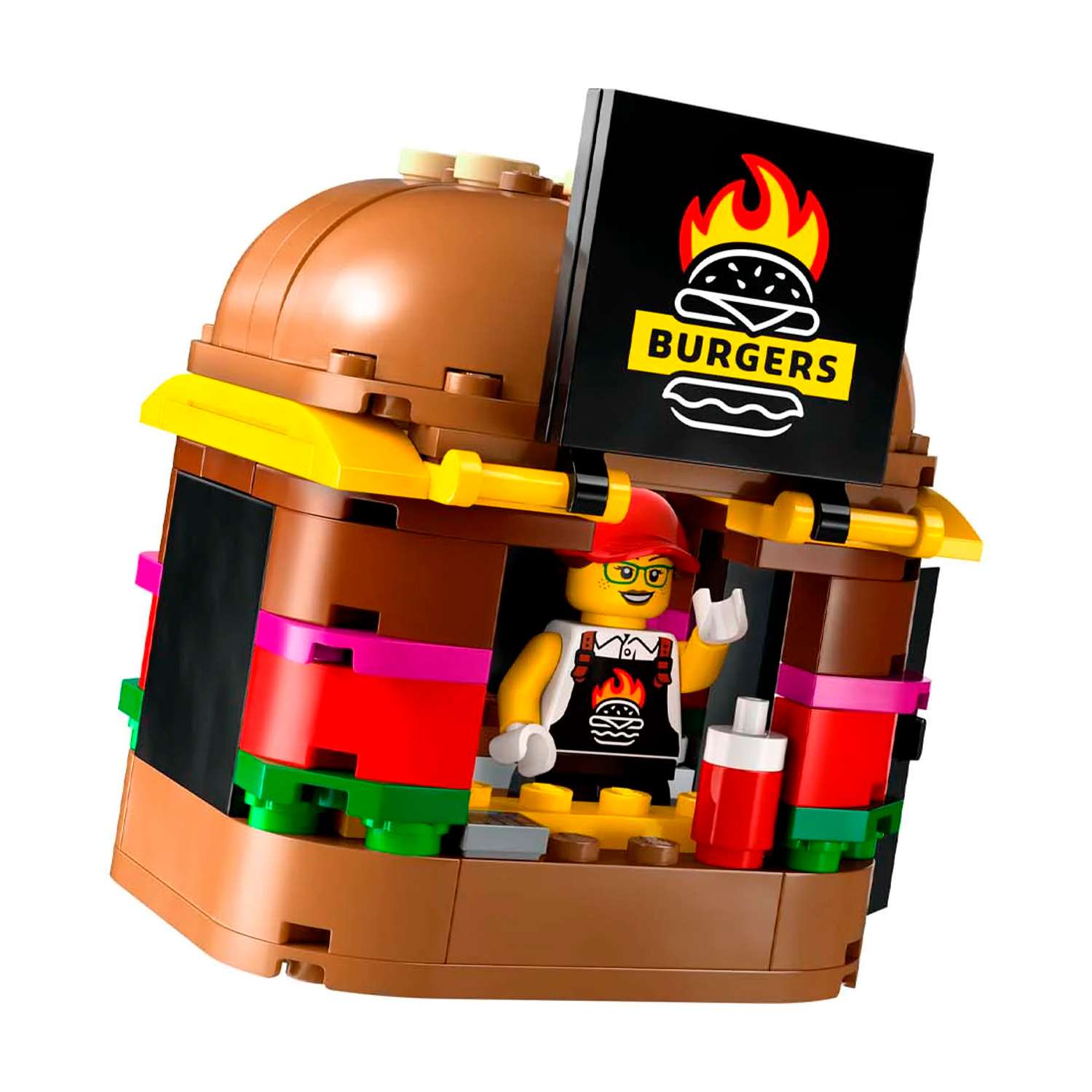 Конструктор детский LEGO City Фургон-гамбургер 60404 - фото 4