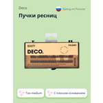 Пучки ресниц DECO. с плоским основанием в форме галочки medium 120 шт