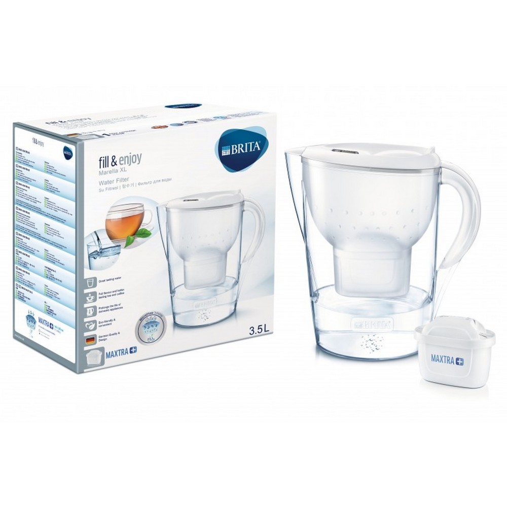 Фильтр-кувшин BRITA Марелла XL МЕМО MX+ Белый 3.5 1026458 - фото 1