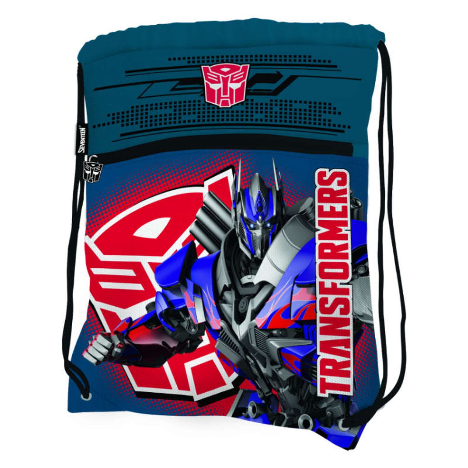 Сумка-рюкзак Kinderline для обуви Transformers (синий) - фото 1