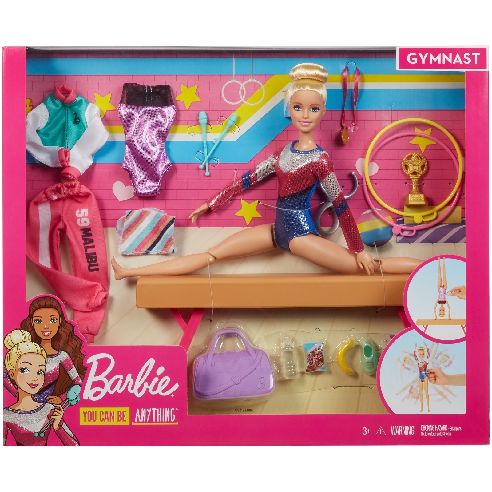 Набор игровой Barbie Гимнастка GJM72 купить по цене 1999 ₽ в  интернет-магазине Детский мир