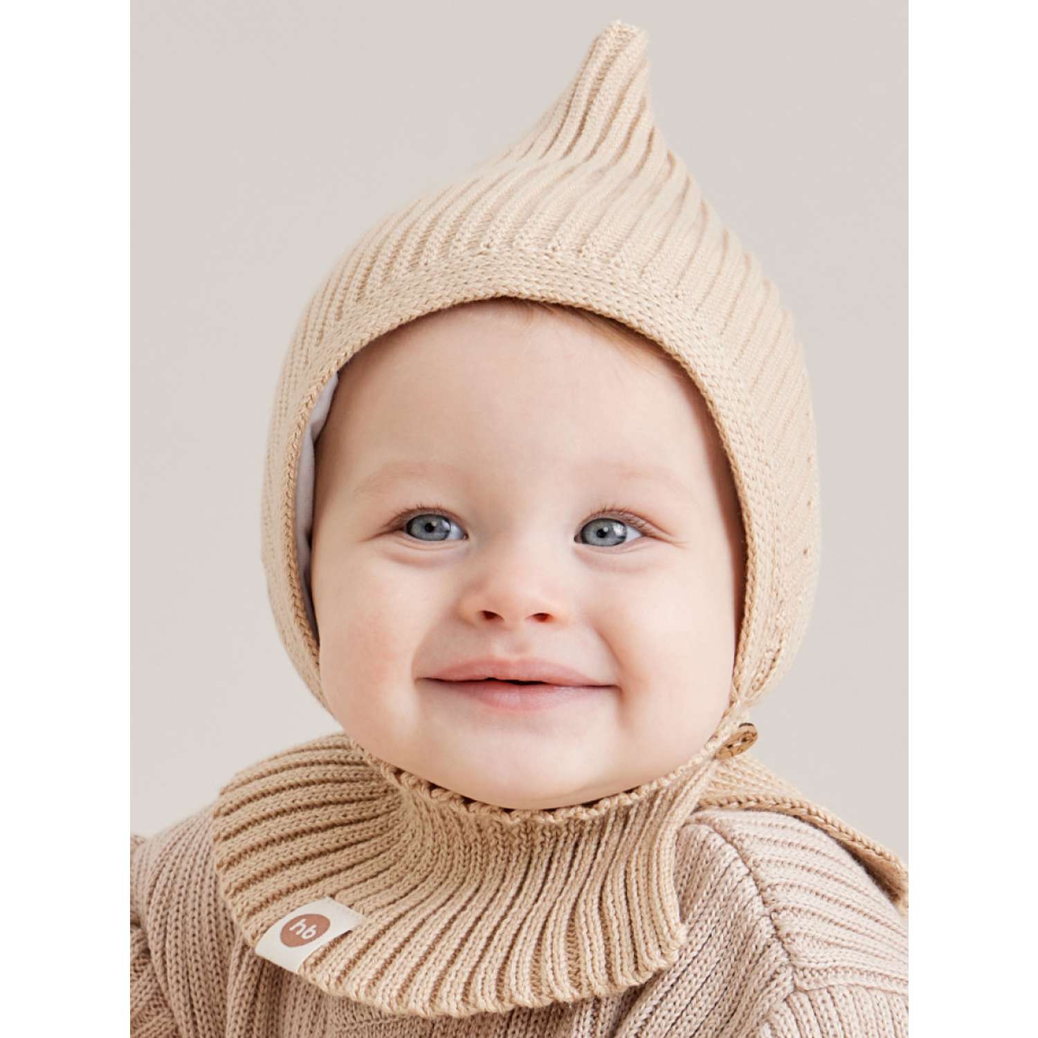 Шапка-шлем Happy Baby 88513_beige - фото 1