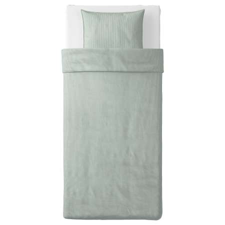 Комплект постельного белья Roomiroom односпальный BERGLAKE 150x200/50x70 зеленый
