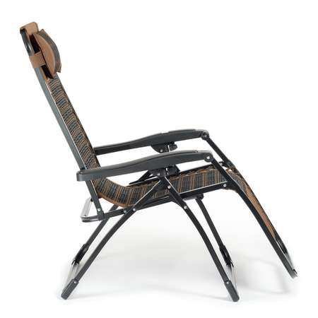 Кресло-шезлонг BABY STYLE раскладное туристическое сетка мягкий подголовник до 100 кг полоса