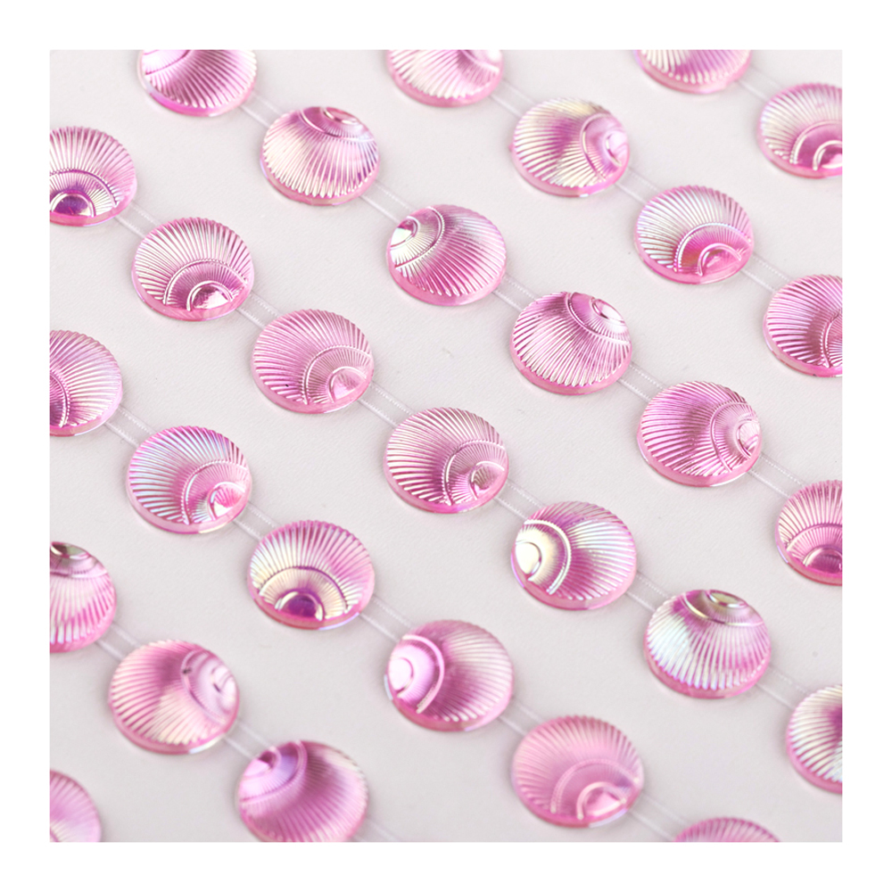 Наклейки Meshu акриловые Pink pearls 10*32см - фото 4