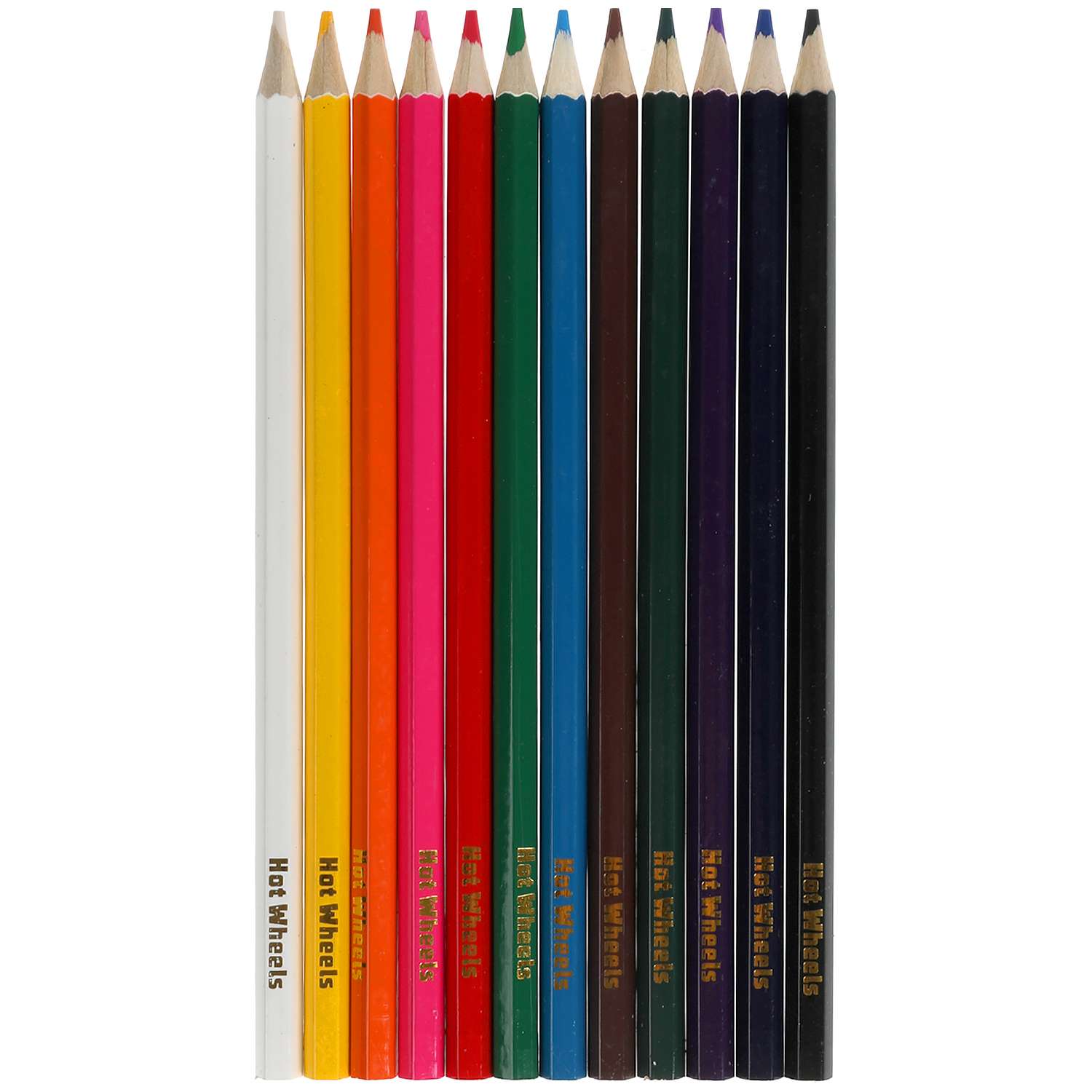 Цветные карандаши Умка Hot Wheels 12 цветов акварельные 313386 - фото 2