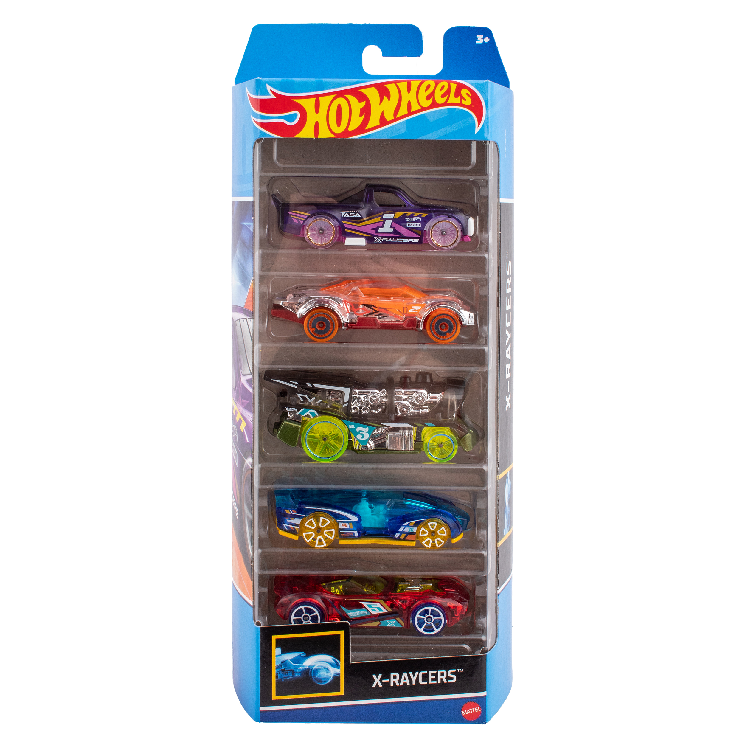 Набор Mattel Hot Wheels из 5 машинок X-Raycers 1806(HTV41) - фото 1