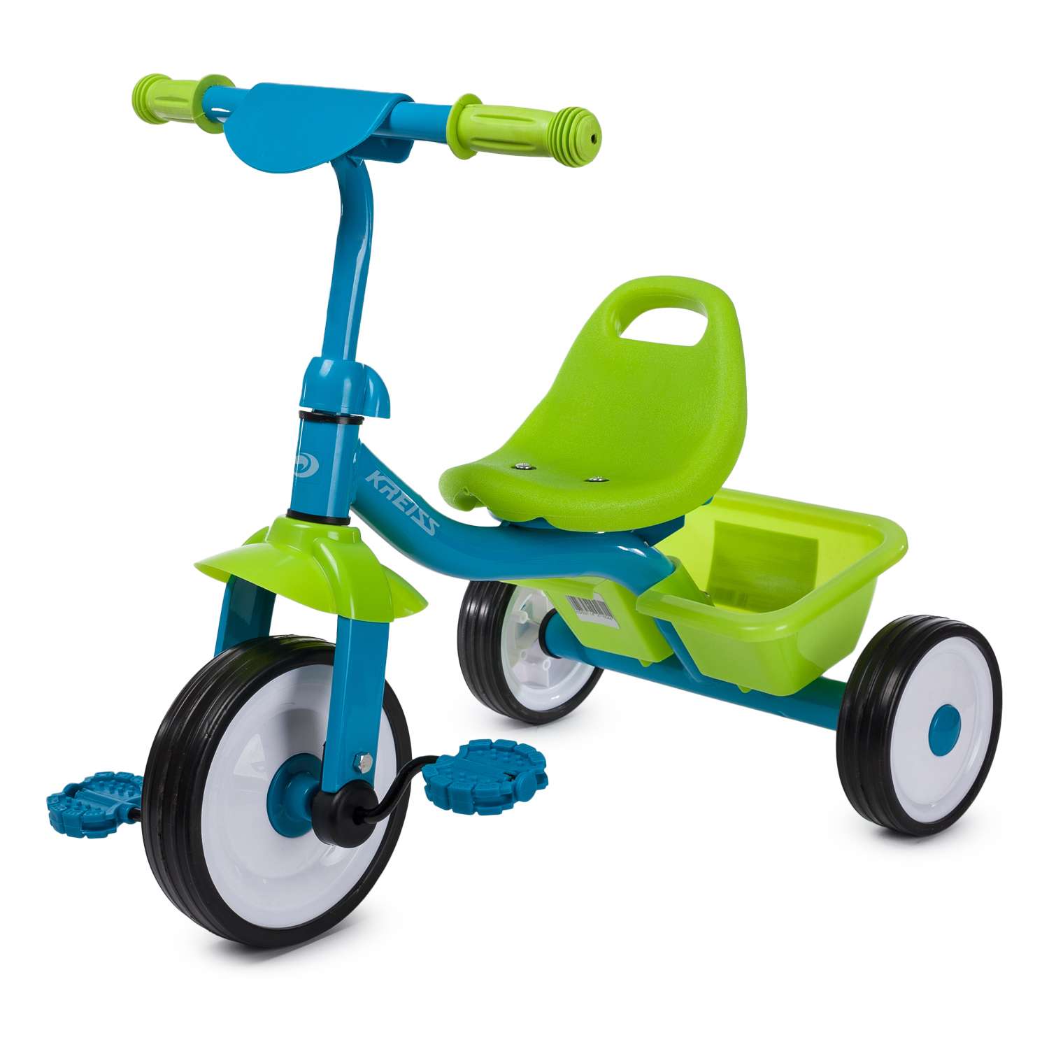 Велосипед трехколесный Kreiss сине-зеленый - фото 1