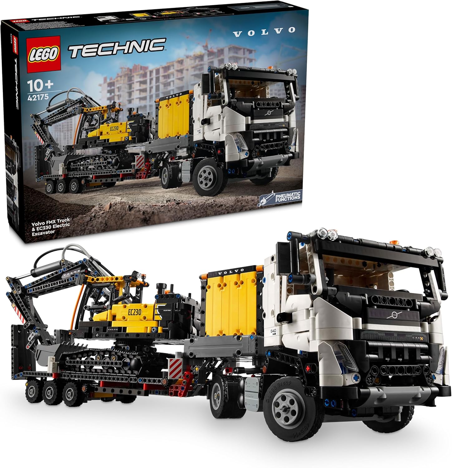 Конструктор LEGO Грузовик Volvo FMX и Экскаватор EC230 Electric 42175 - фото 1