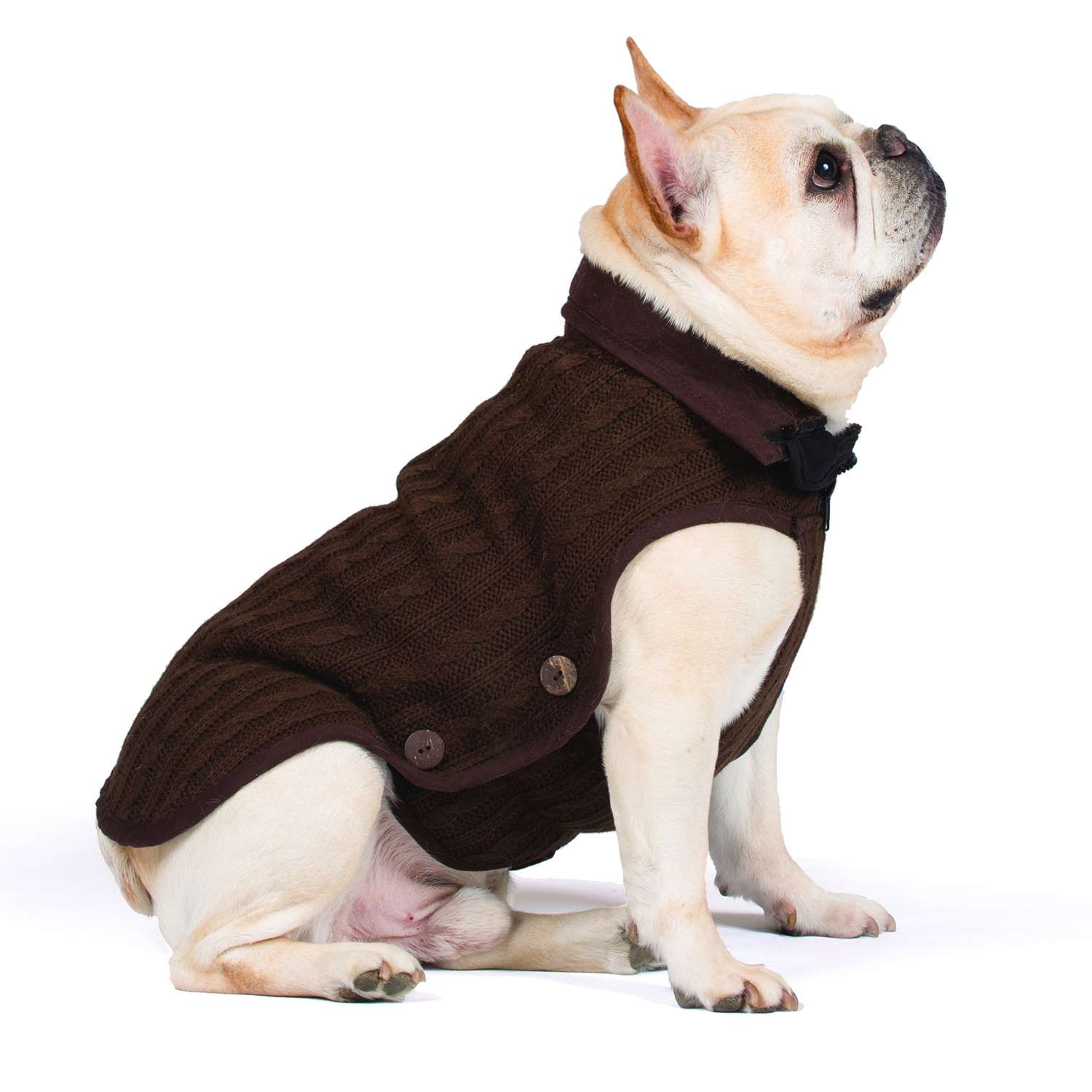Куртка для собак DogGoneSmart вязаная 14 Коричневый 30651 - фото 5