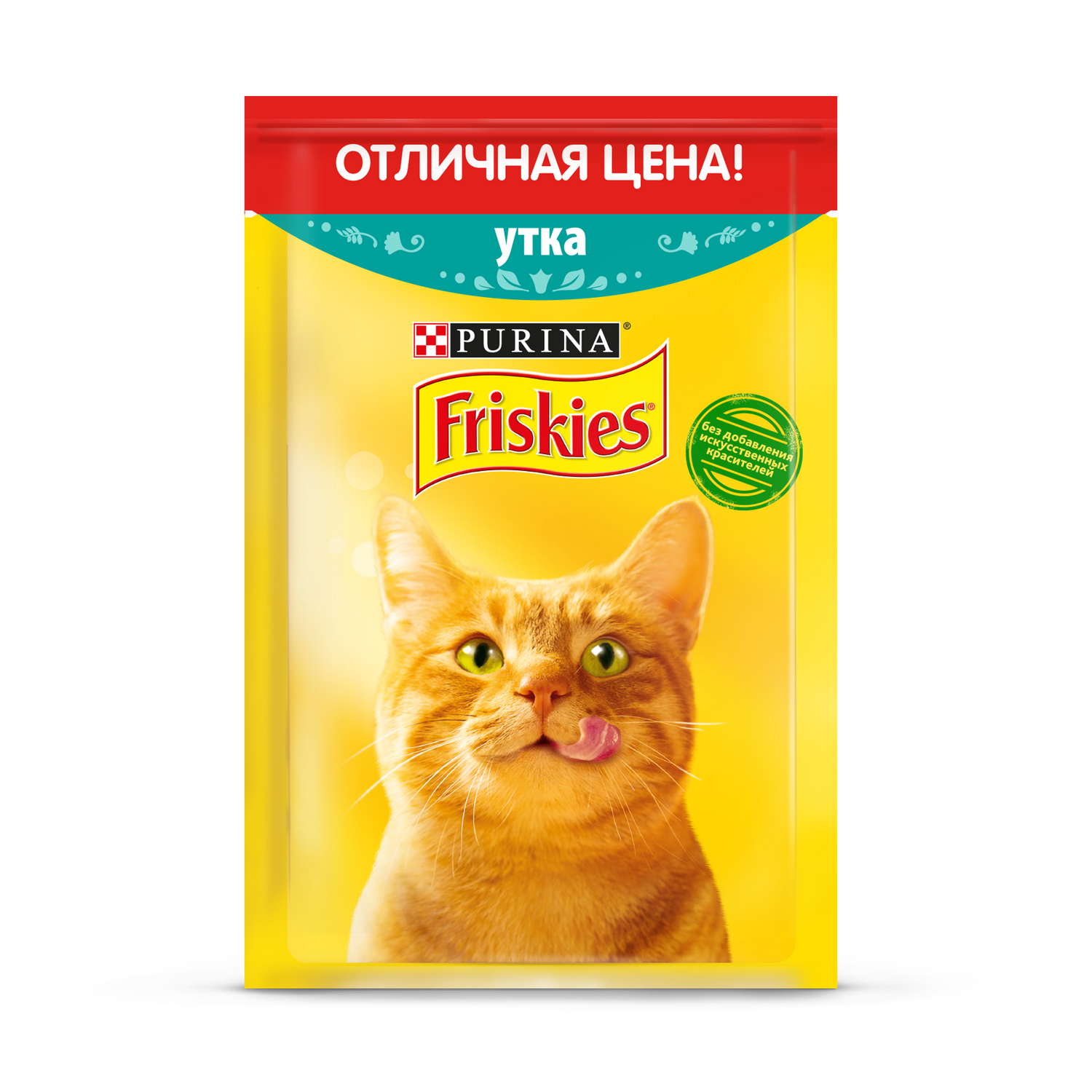 Влажный корм для кошек Friskies 0.05 кг утка (полнорационный) - фото 1