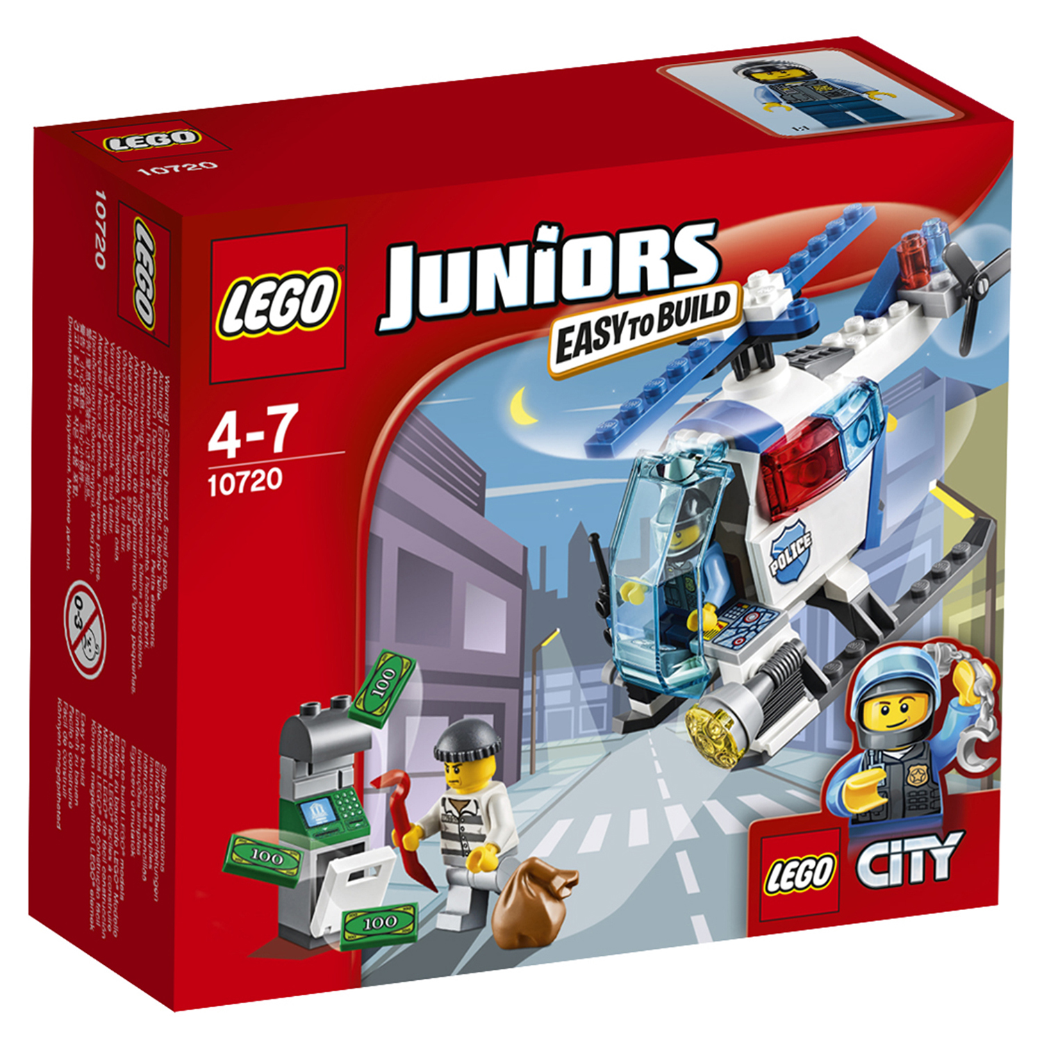 Конструктор LEGO Juniors Погоня на полицейском вертолёте (10720) купить по  цене 789 ₽ в интернет-магазине Детский мир