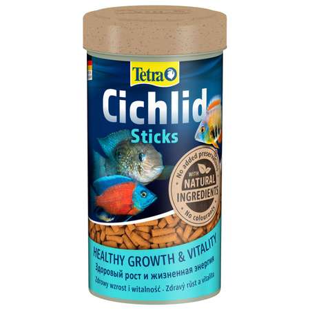 Корм для рыб Tetra Cichlid Sticks всех видов цихлид в палочках 250мл