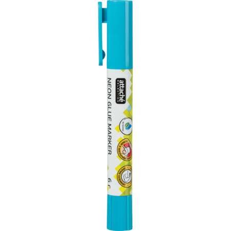 Клей-маркер Attache Selection 6 грамм в форме ручки неоновые цвета 5 шт