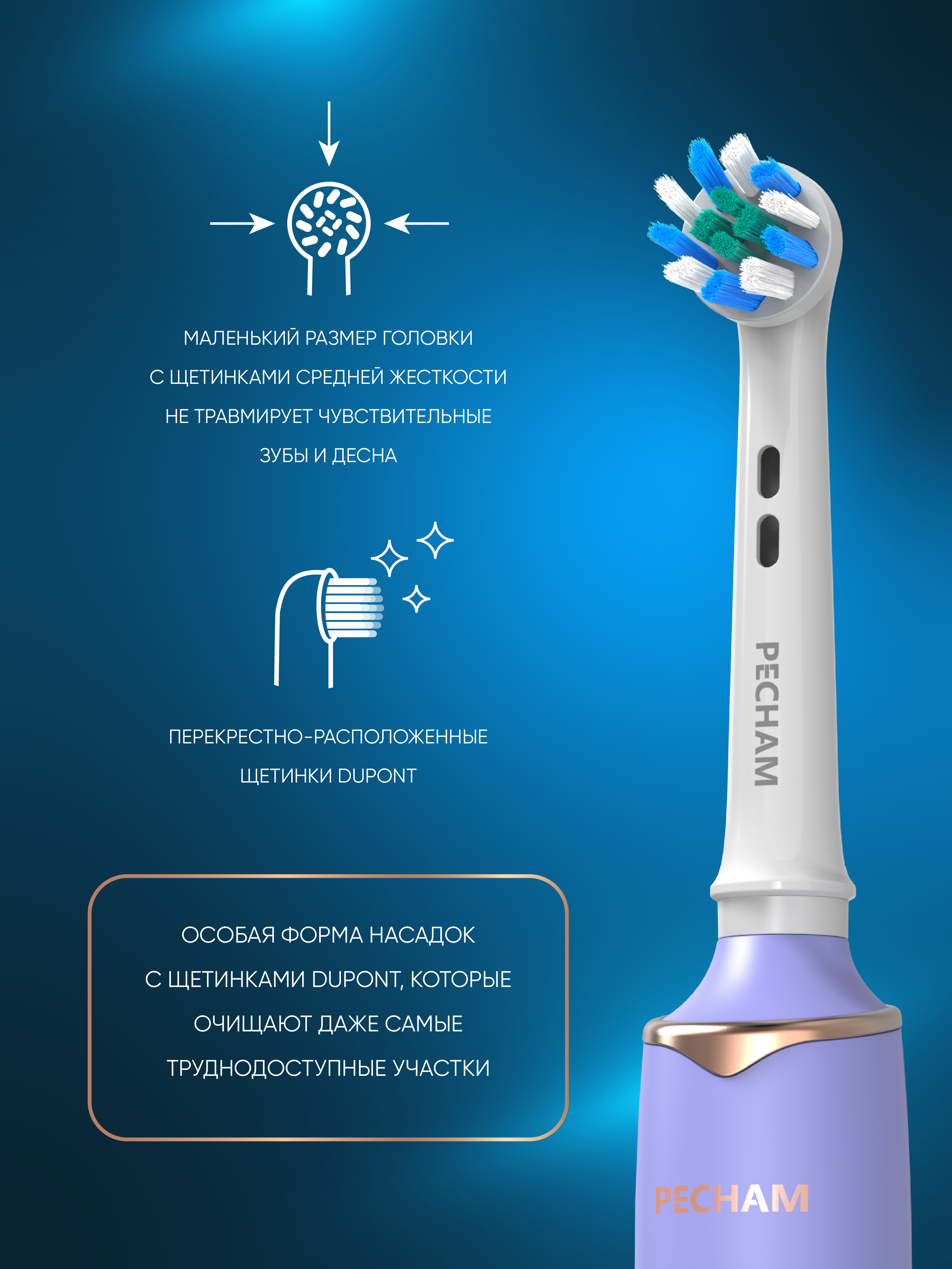 Электрическая зубная щетка PECHAM Oral Care PC-3202 - фото 7