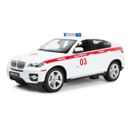 Машина Rastar РУ 1:14 BMW X6 Ambulance Белая 31400A