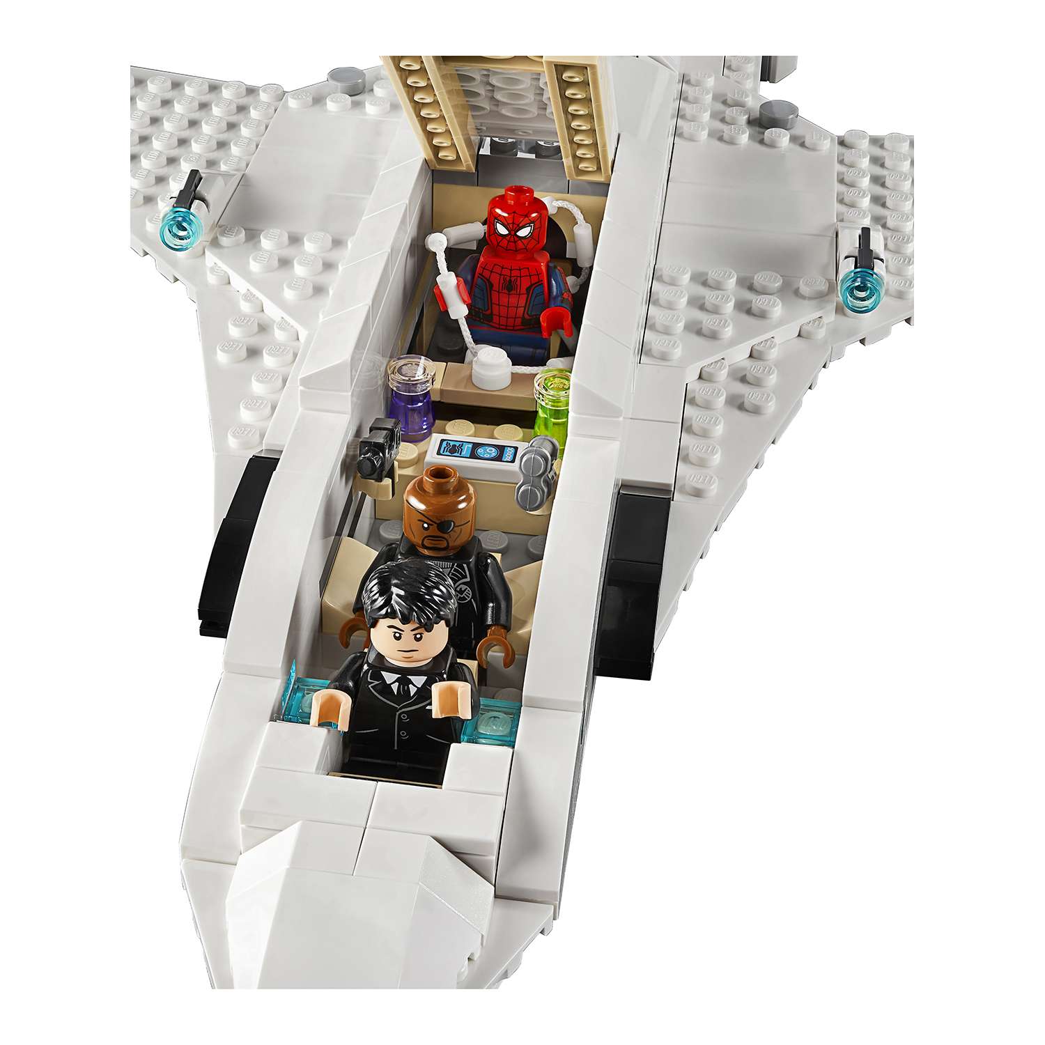 Конструктор LEGO Marvel Super Heroes Реактивный самолёт Старка и атака дрона 76130 - фото 12