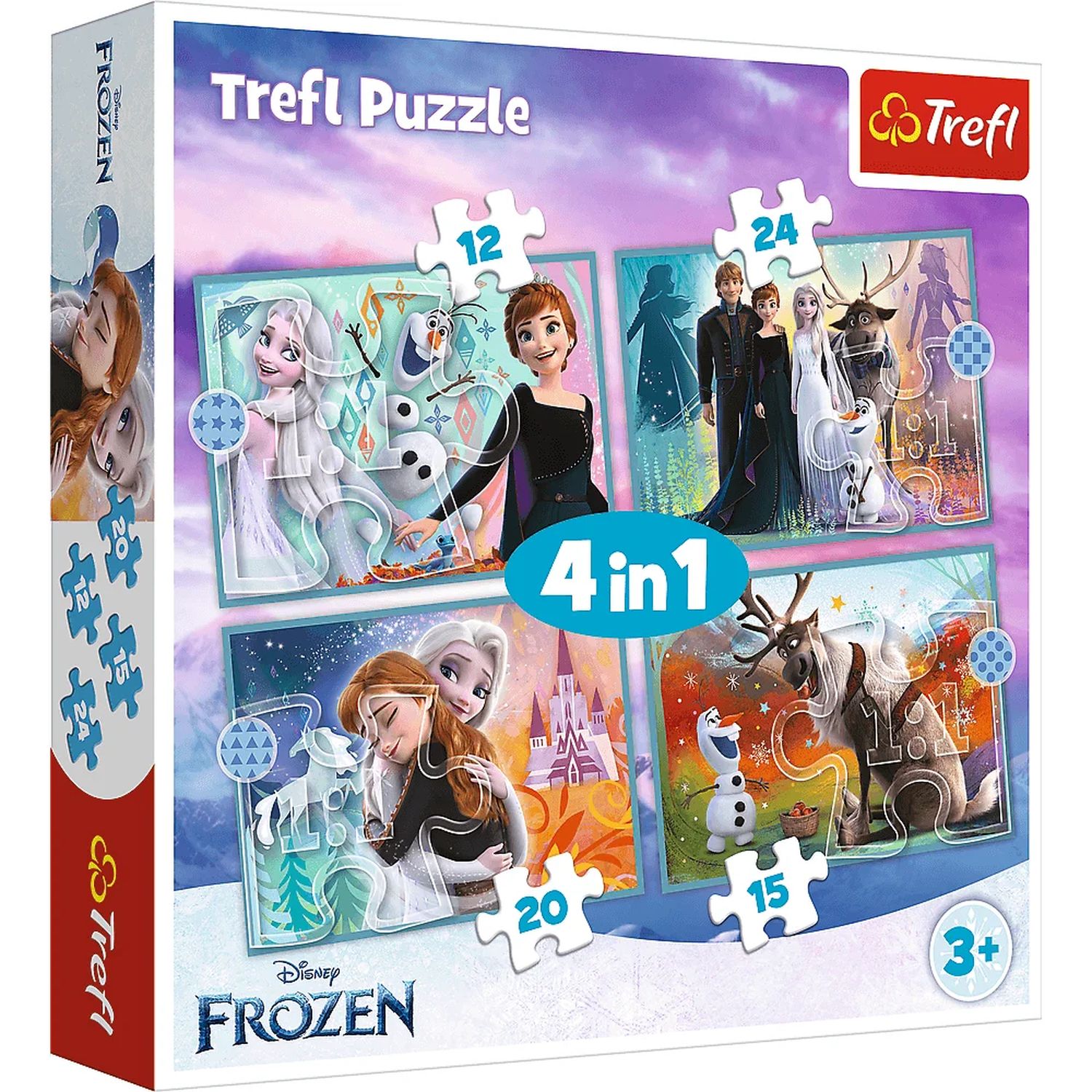 Пазл Тref Frozen2 Удивительный мир 4в1 71элемент 34381 - фото 1