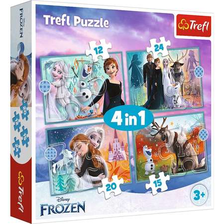 Пазл Тref Frozen2 Удивительный мир 4в1 71элемент 34381