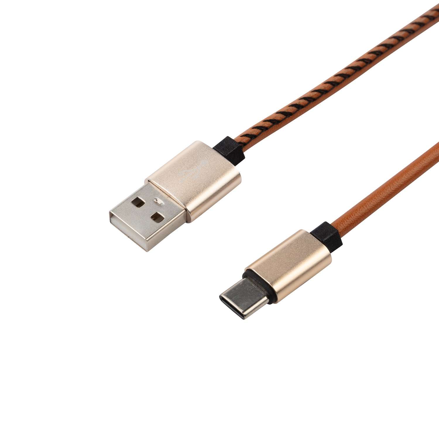 Кабель REXANT USB - Type-C 1 метр в коричневой кожаной оплетке - фото 2