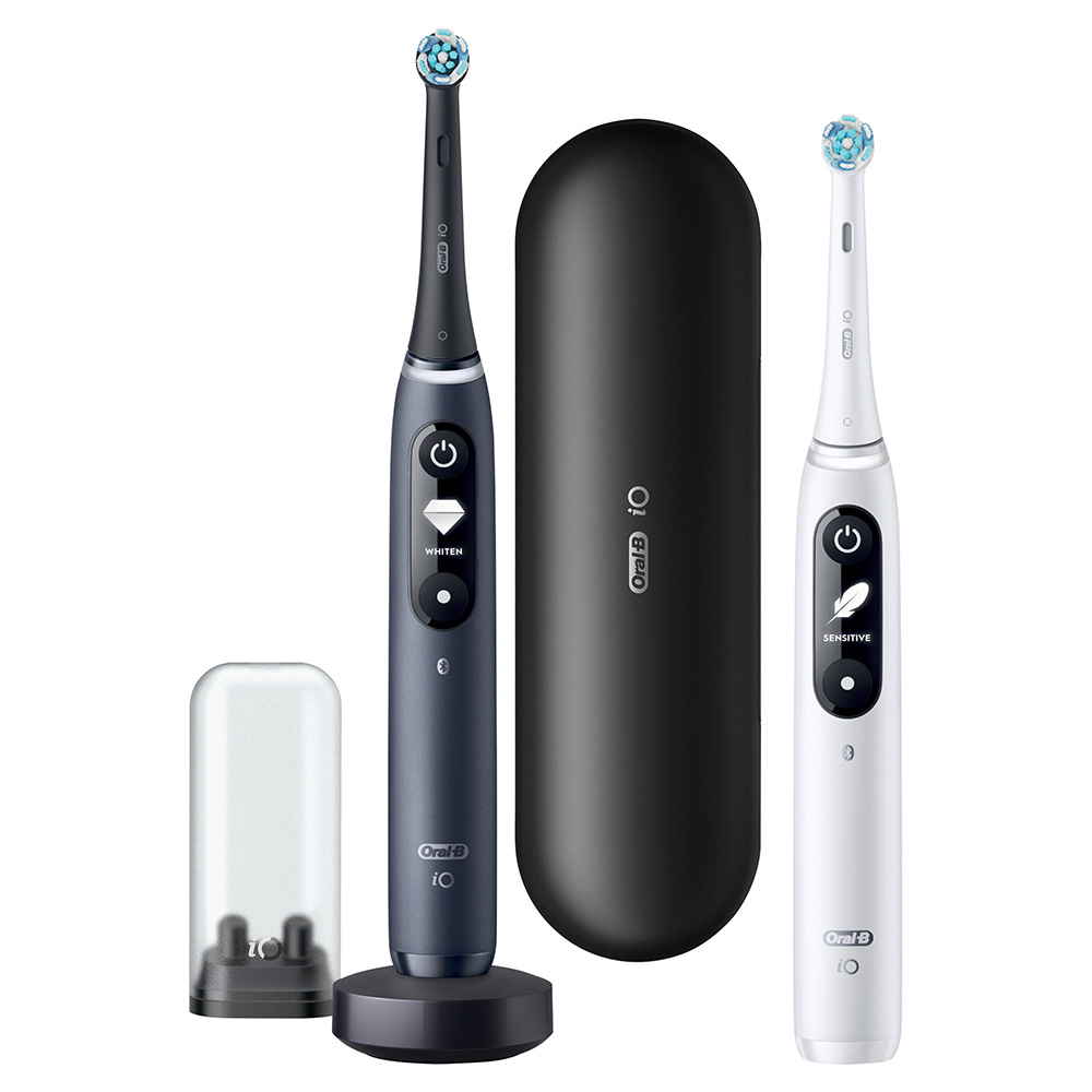 Электрическая зубная щетка ORAL-B iO 7 DUO Black Onyx White Alabaster - фото 2