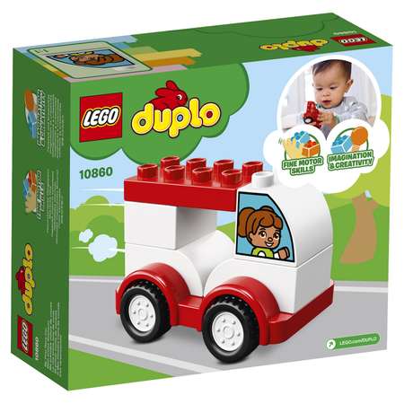 Конструктор LEGO Мой первый гоночный автомобиль DUPLO My First (10860)