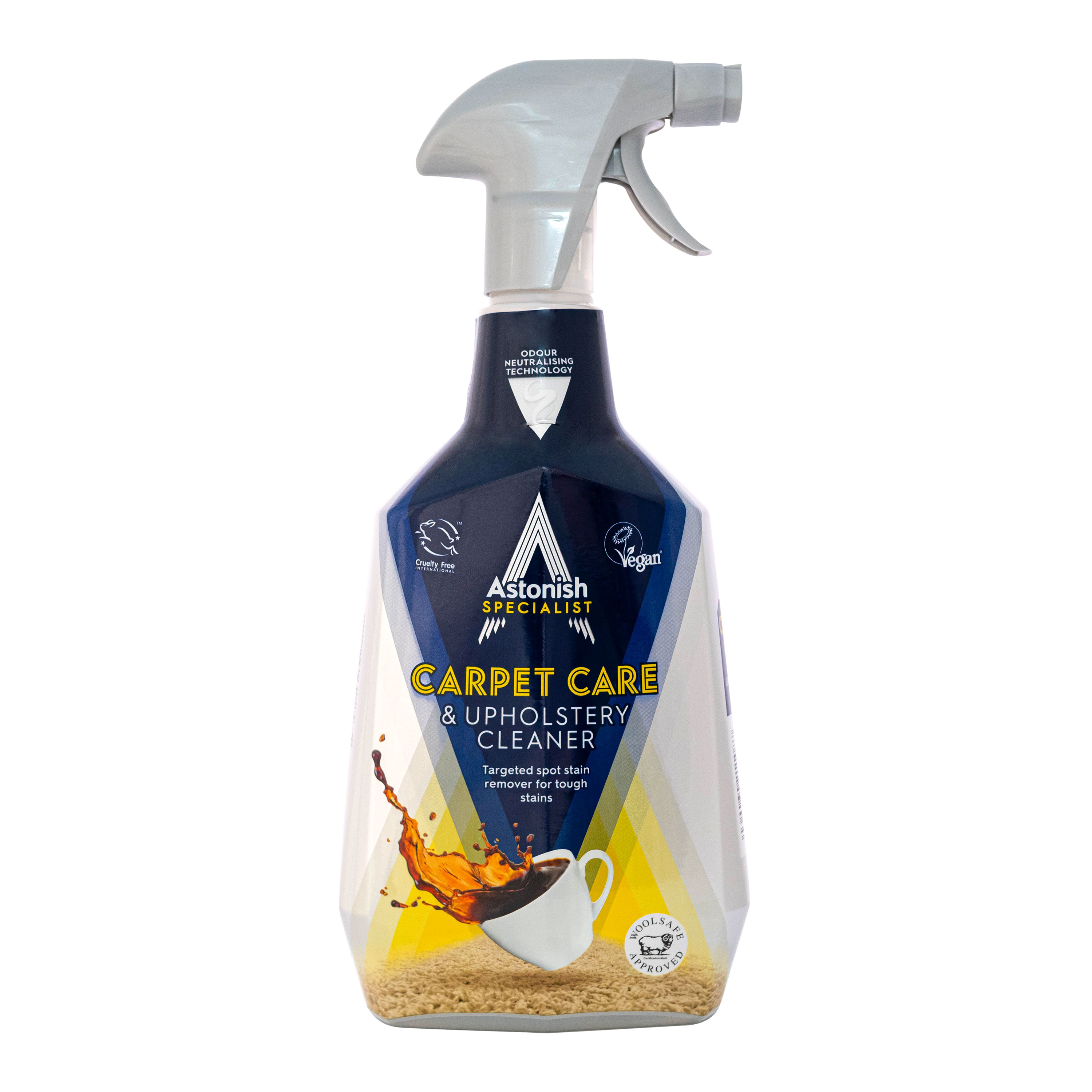 Чистящее средство Astonish для ковров и обивки с нейтрализатором запаха  Carpet Care_Upholstery Cleaner 750 мл. купить по цене 519 ₽ в  интернет-магазине Детский мир