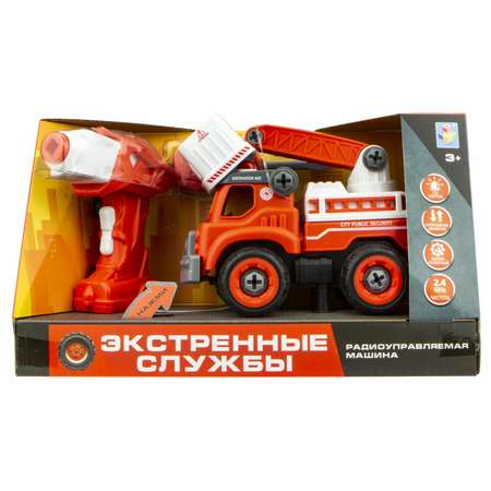 Игровой набор 1TOY Экстренные службы пожарный подъемник на радиоуправлении