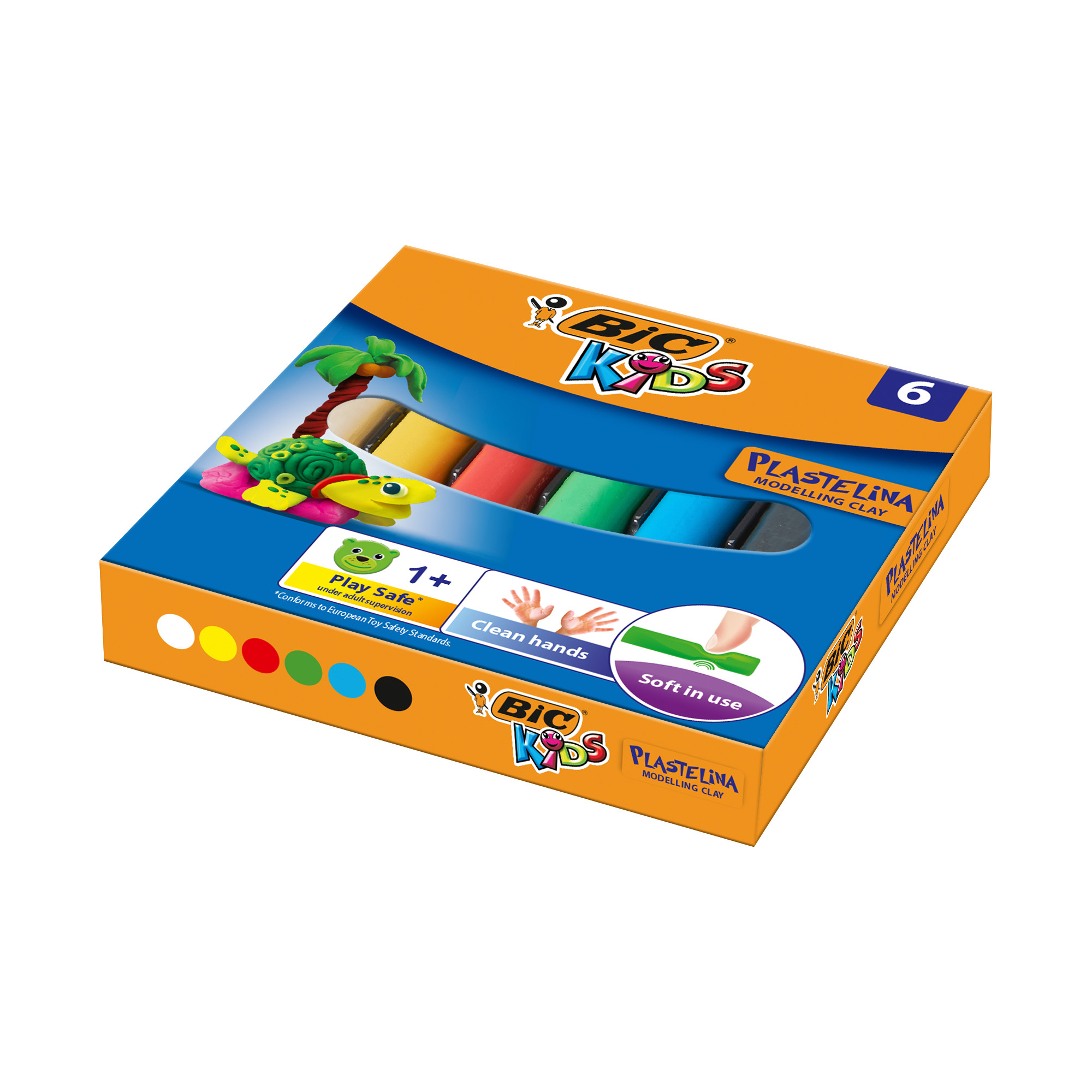 Пластилин BIC Kids 6цв - фото 1