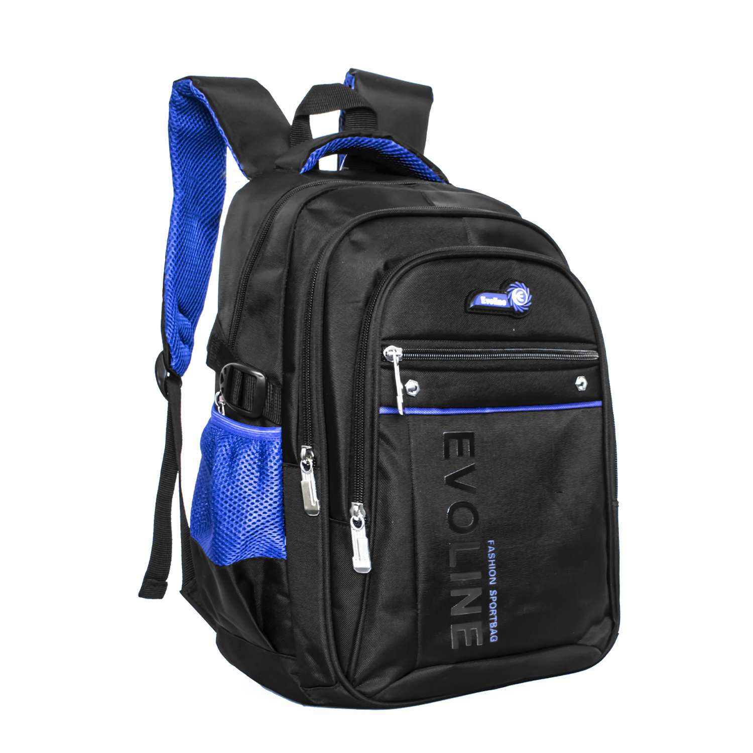 Рюкзак школьный Evoline Черный синий EVO-157-2 - фото 1