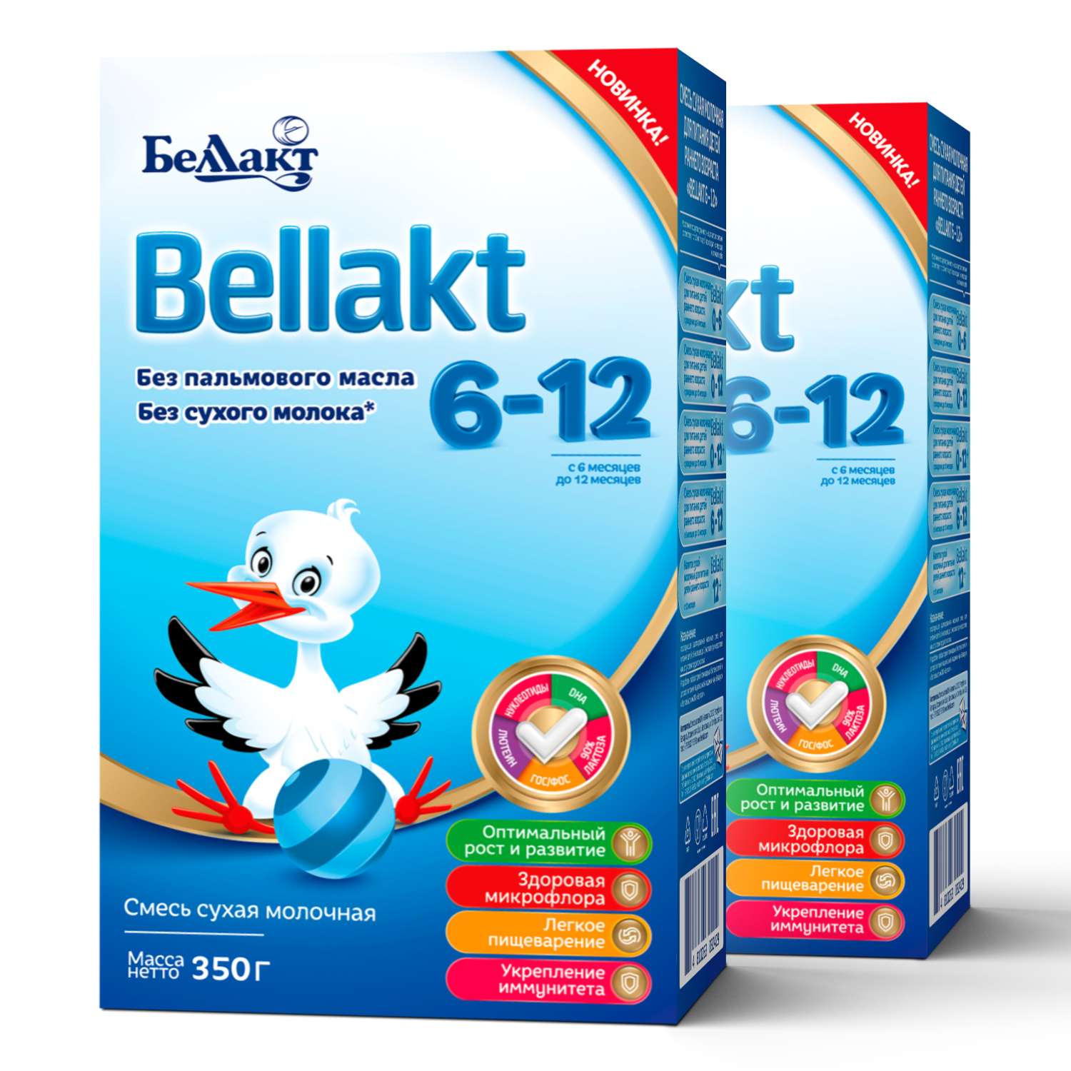 Смесь сухая молочная Беллакт «Bellakt 6-12» 350г х 2 шт - фото 1