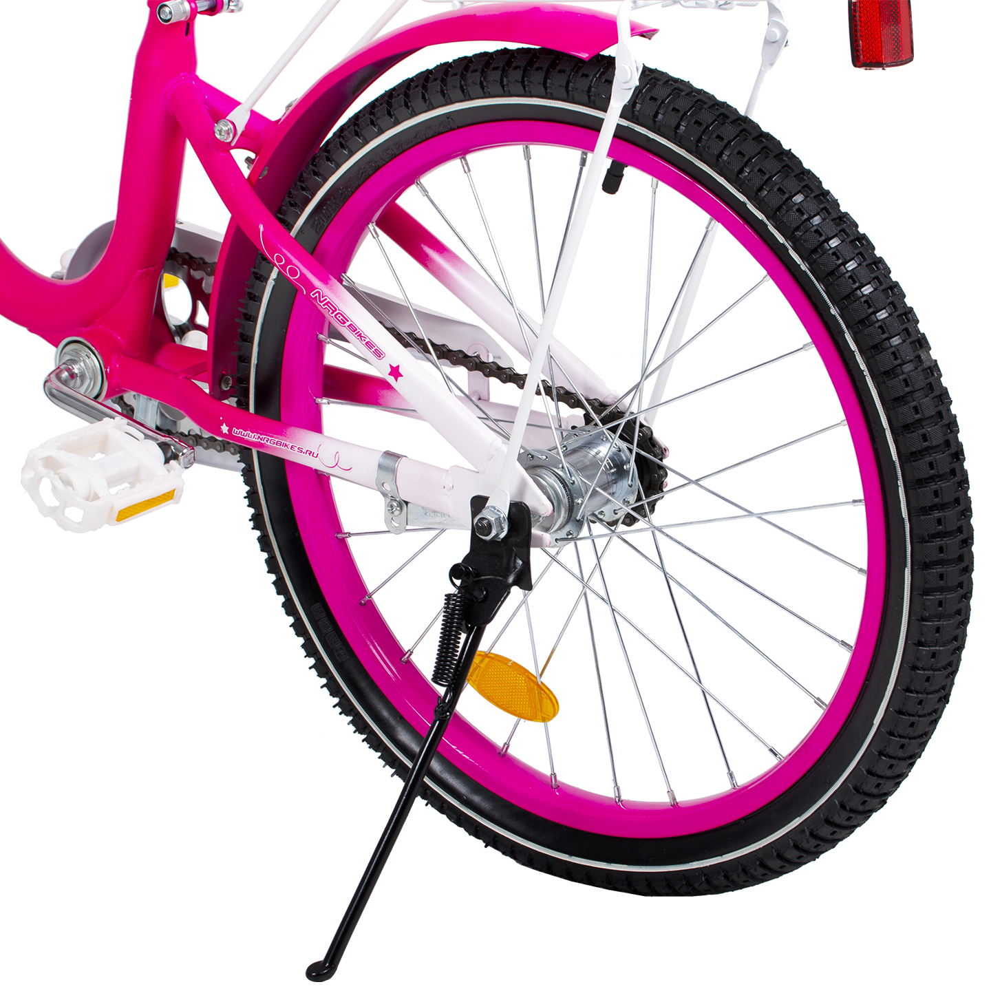 Велосипед NRG BIKES Swan 20 pink-white - фото 24