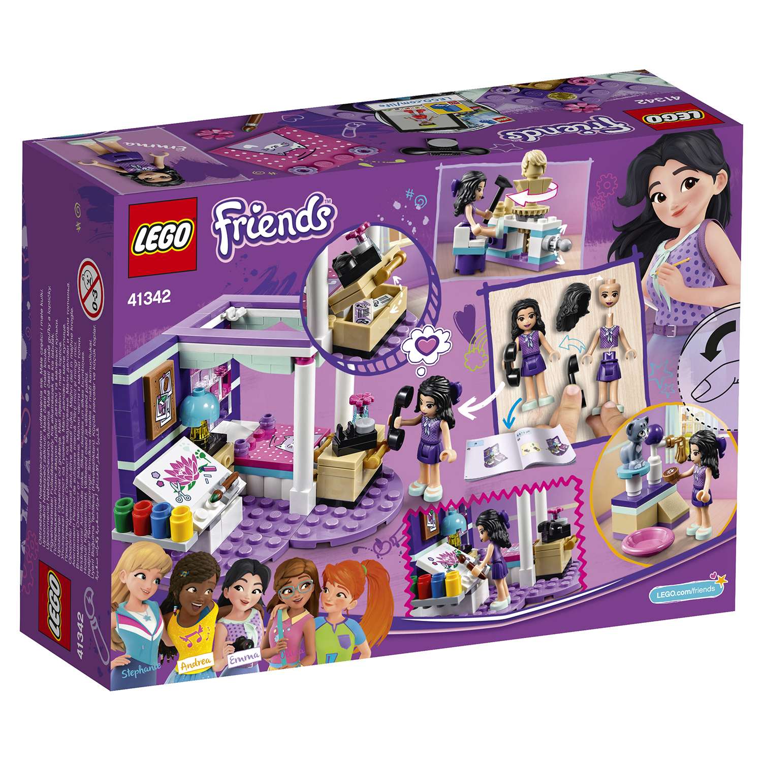 Конструктор LEGO Friends Комната Эммы 41342 - фото 3