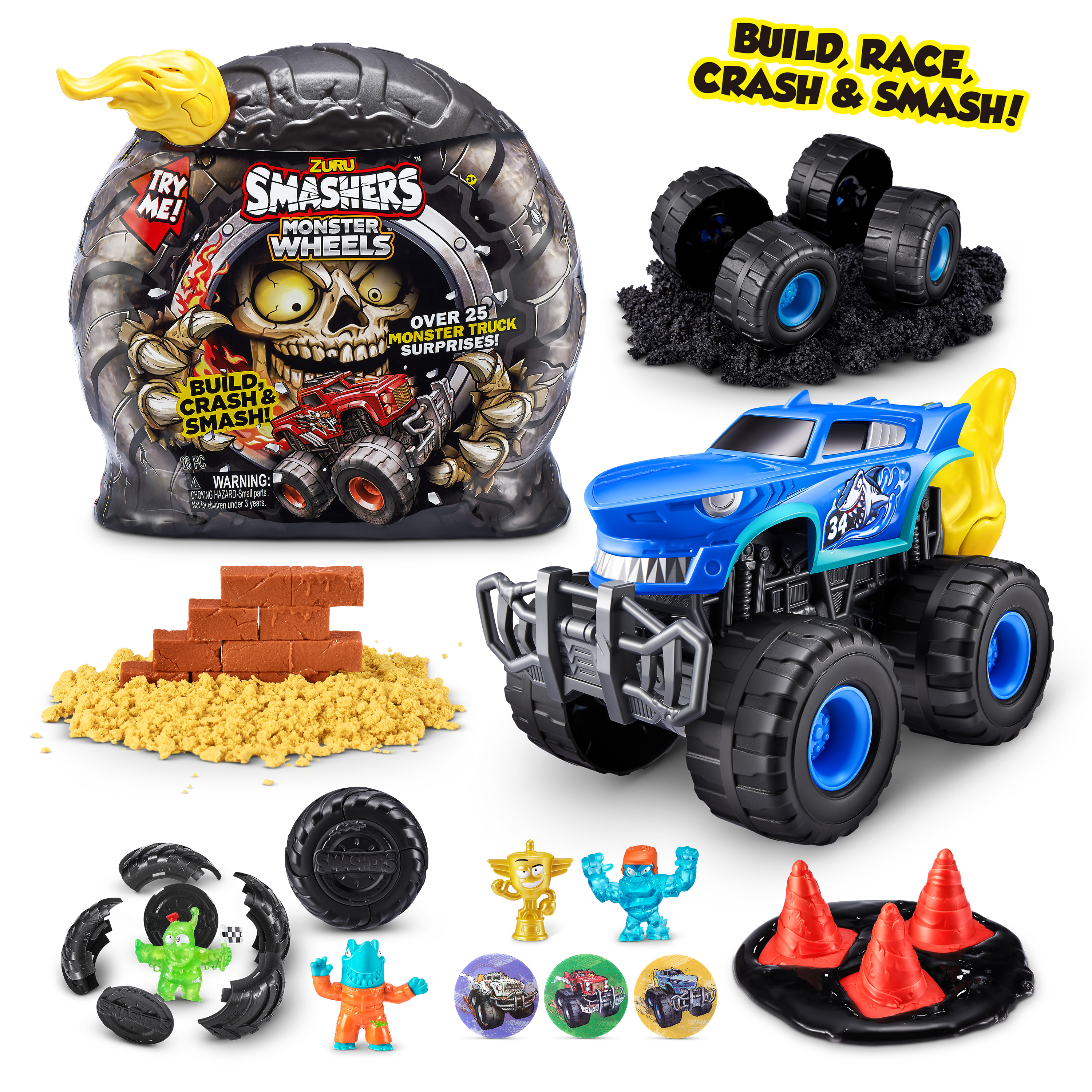 Набор игровой Smashers Monster Truck в непрозрачной упаковке (Сюрприз) 74103 74103 - фото 25