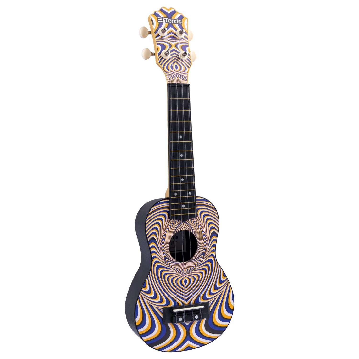 Гитара гавайская Terris укулеле сопрано PLUS-70 ILLUSION рисунок иллюзия - фото 4