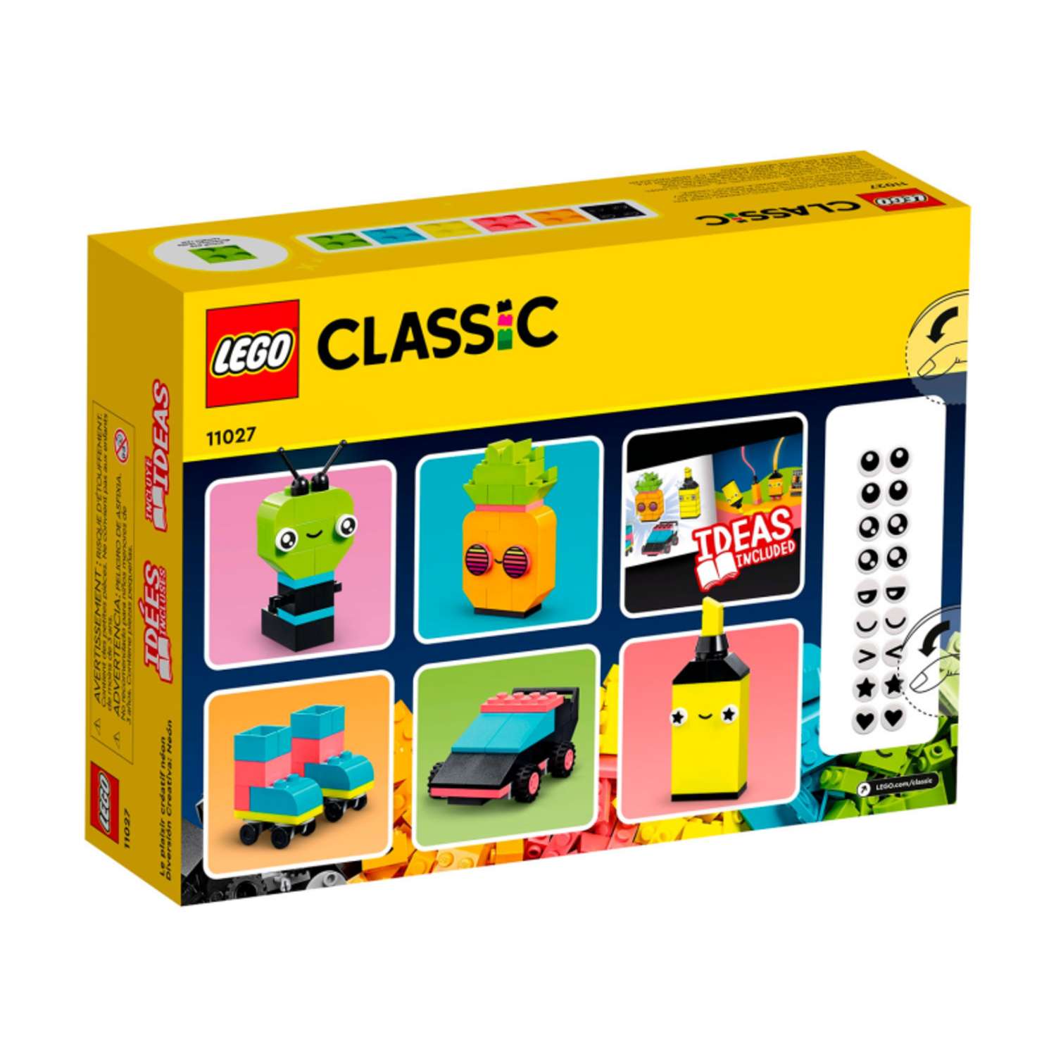 Конструктор LEGO Classic LEGO Творческая игра с неоновыми цветами 11027 - фото 8