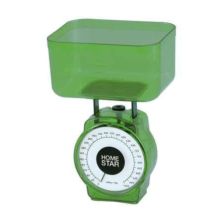 Весы кухонные механические Homestar HS-3004М до 1 кг зеленые
