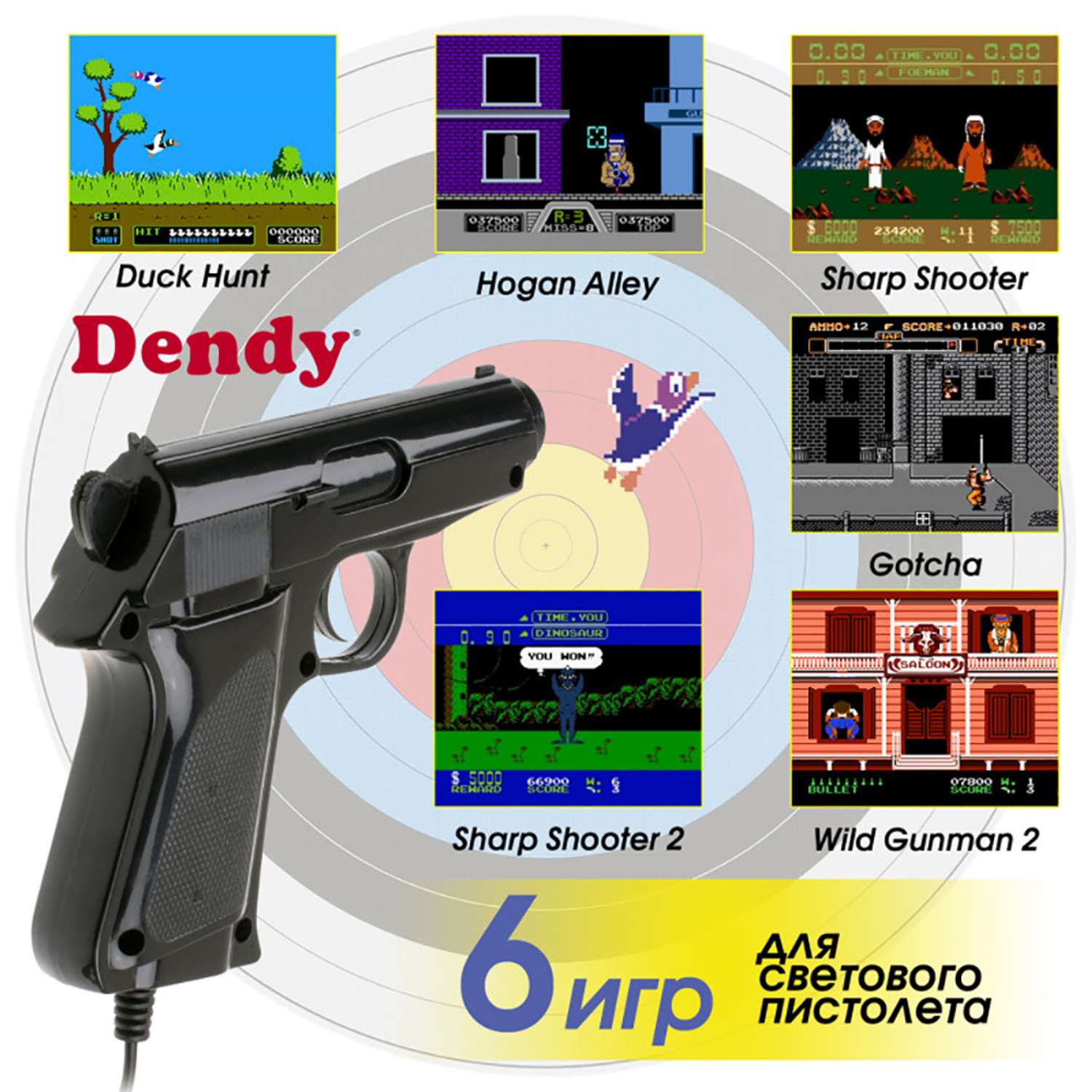 Игровая приставка Dendy Classic 255 игр (8-бит) - фото 5