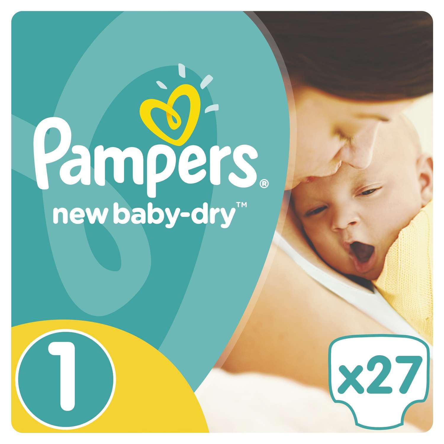 Подгузники Pampers New Baby-Dry Newborn 2-5кг 27шт - фото 1