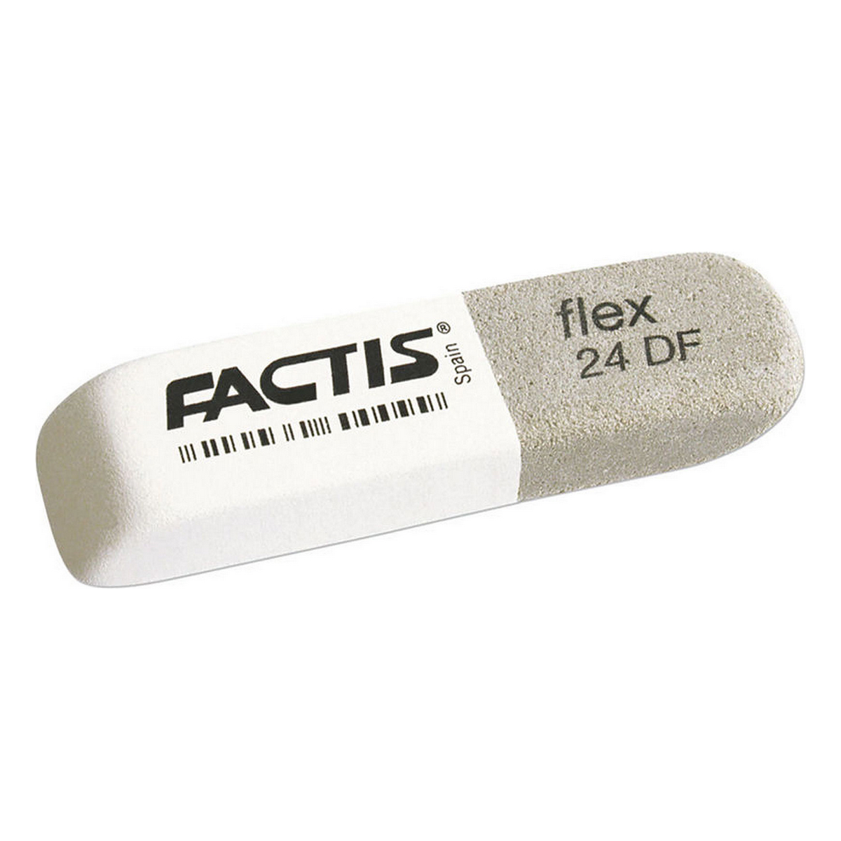 Ластик FACTIS Flex 24 DF бело-серый прямоугольный двусторонний 4 шт - фото 3