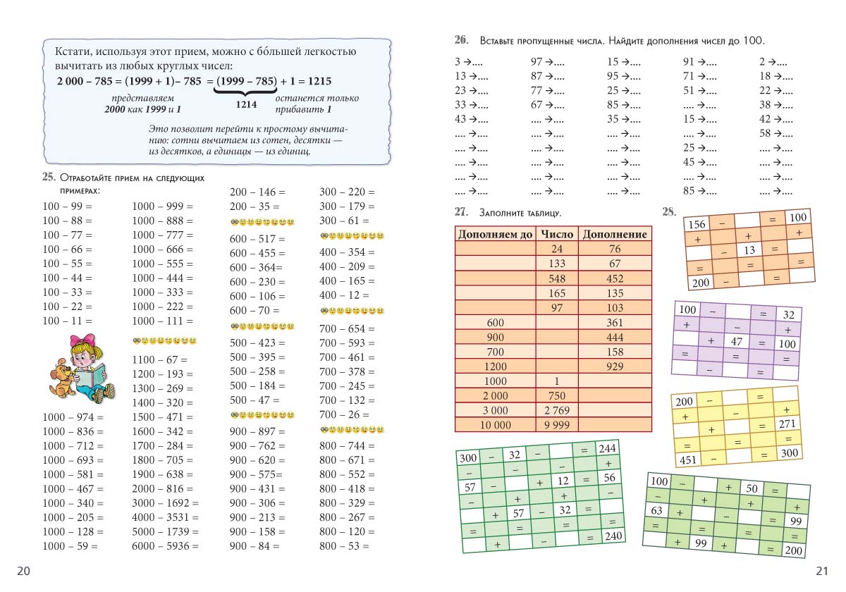 Книга Белый город Круглые числа и дополнения к ним. Сложение и вычитание в пределах 10 000 - фото 4
