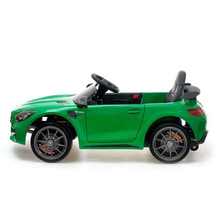 Электромобиль Sima-Land MERCEDES-BENZ GT-R AMG EVA колёса кожаное сидение цвет зеленый